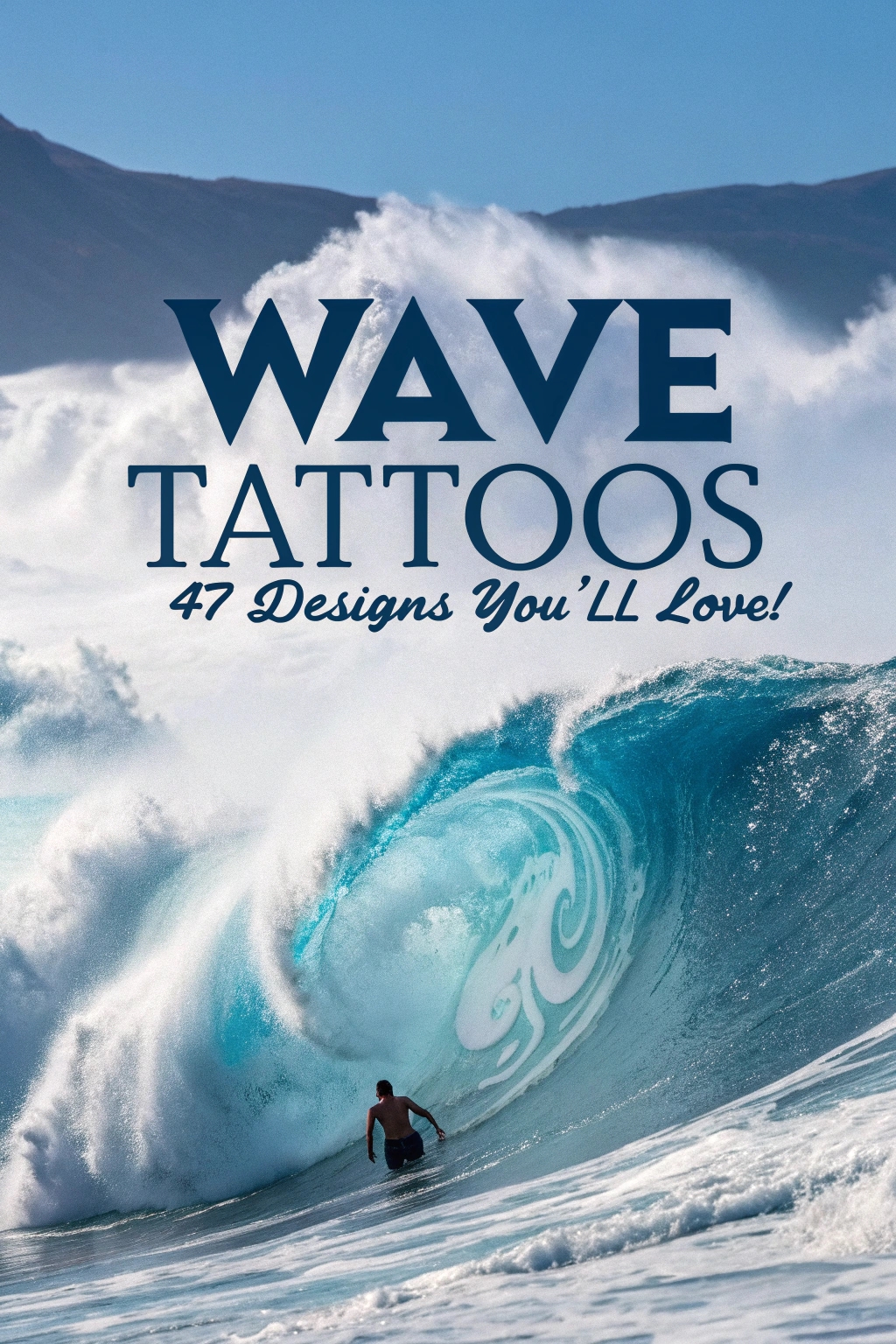 47 Wave Tattoos: Catch This Trend!