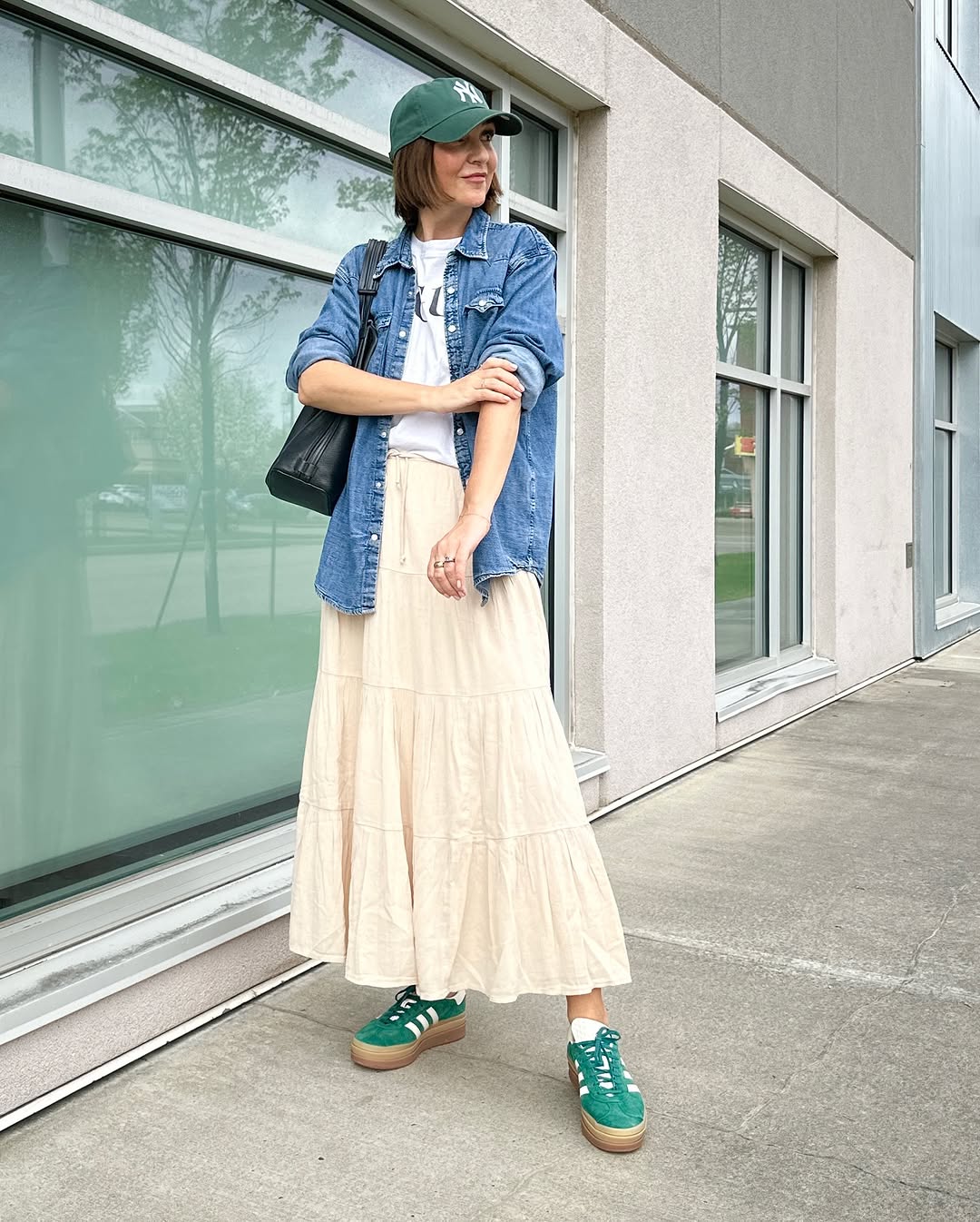 Casual Chic with a touch of Green