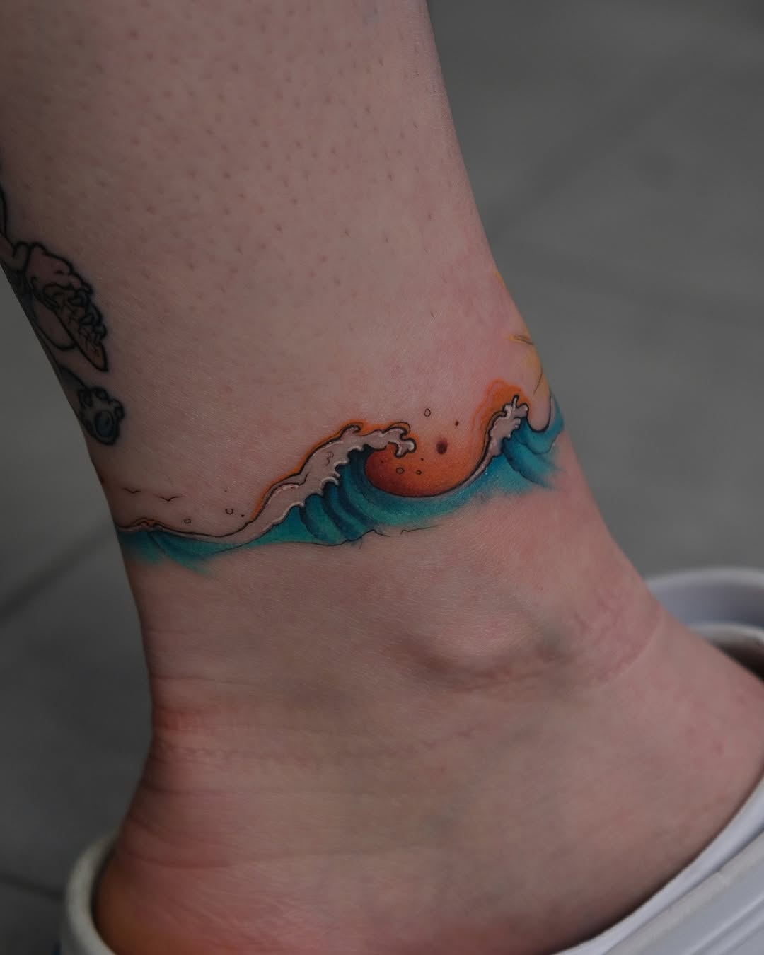 Colorful âwave Tattoo