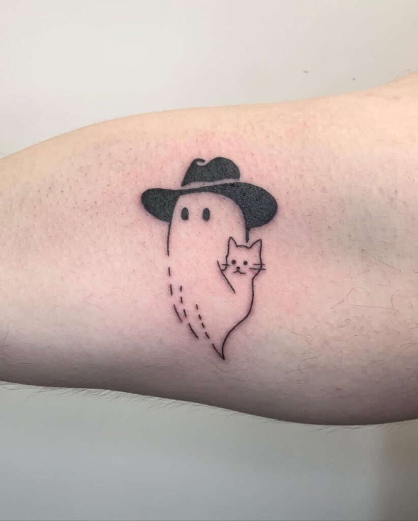 ghost-and-cat-tattoo