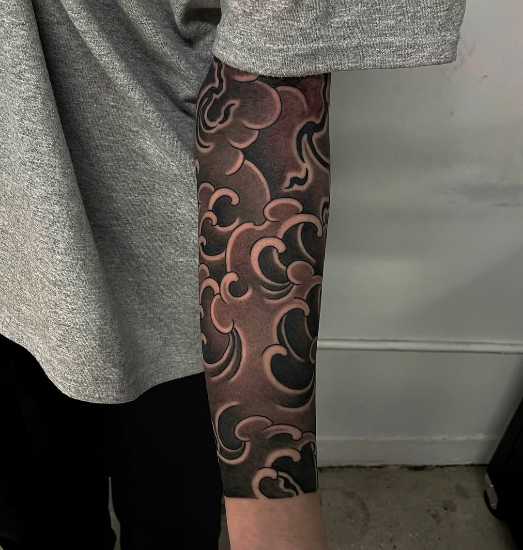 Stylish âŁWave Tattoo