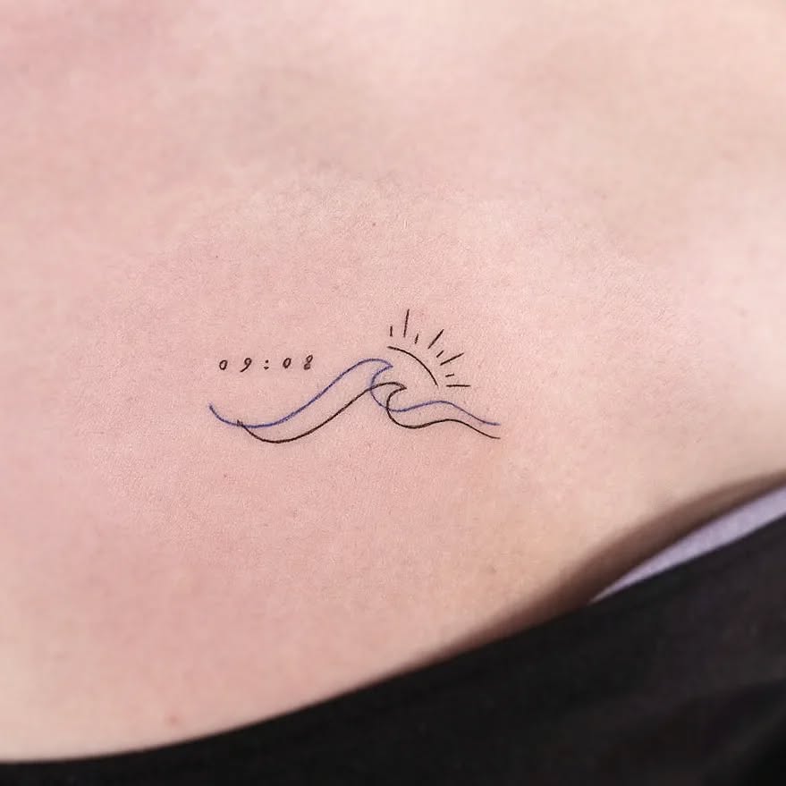 Minimal Waveâ tattoo