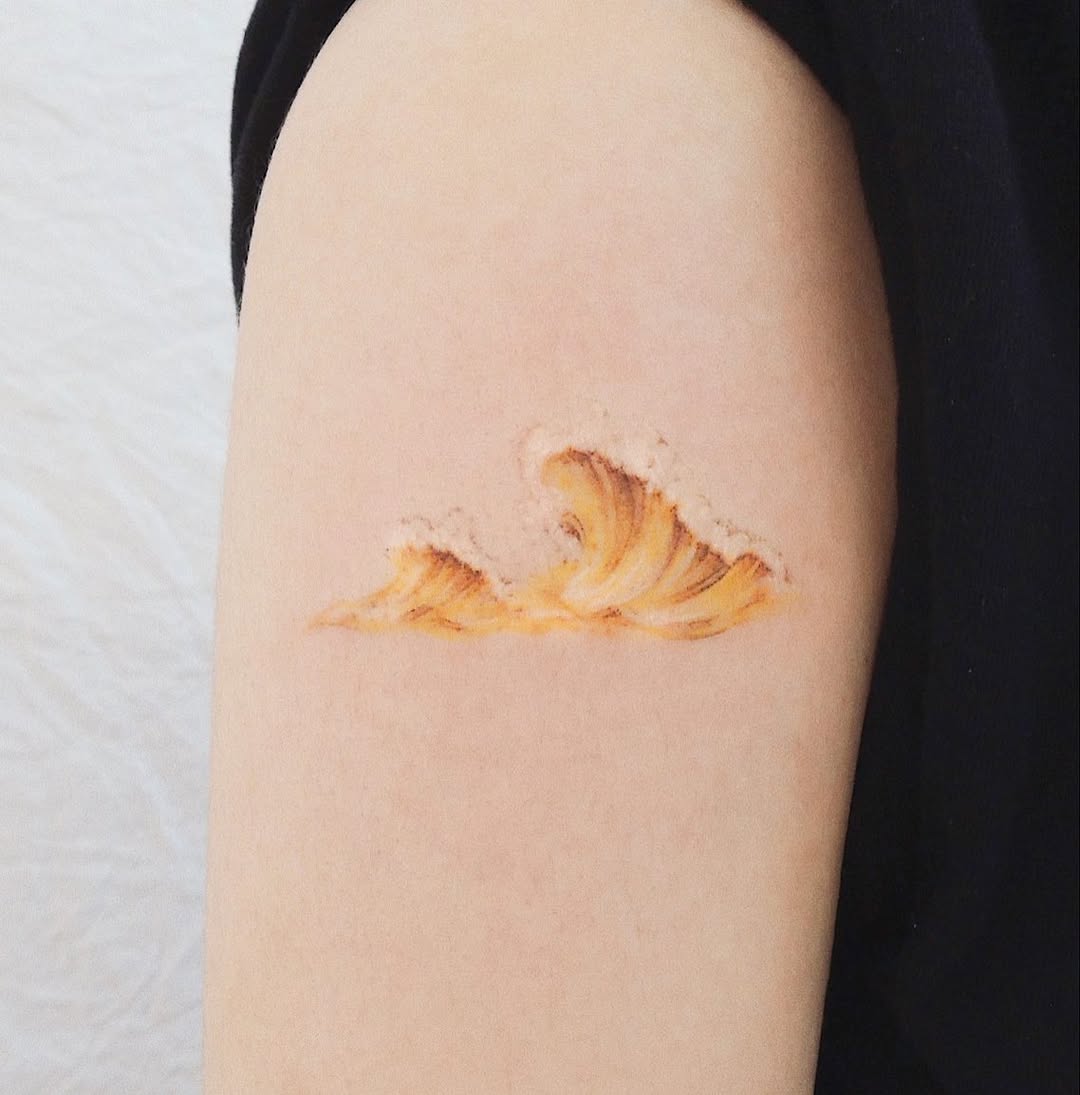 Stunning Wave⤠Tattooâ Design