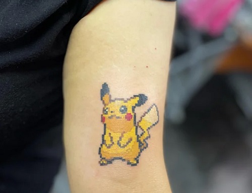 Playful Pixel Art Tattoo Styles