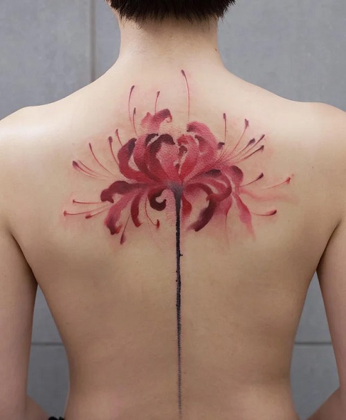 Spider Lily in Watercolor