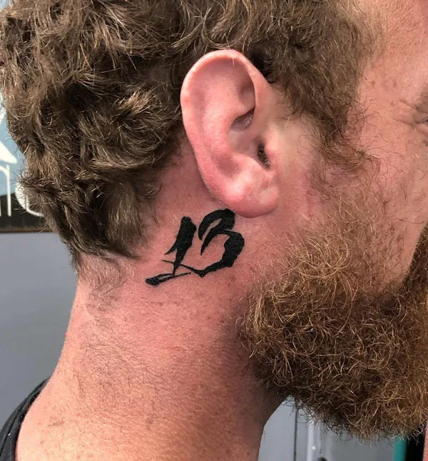 13 Tattoo Behind the Ear 1