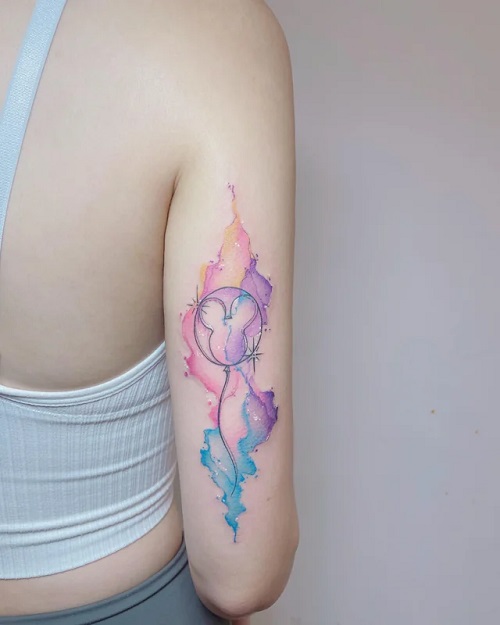Disney Watercolor Body Art