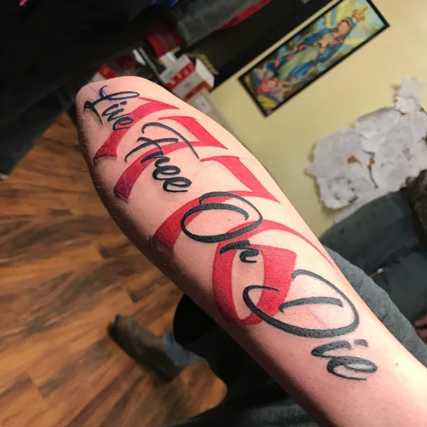 1776 forearm tattoo 2