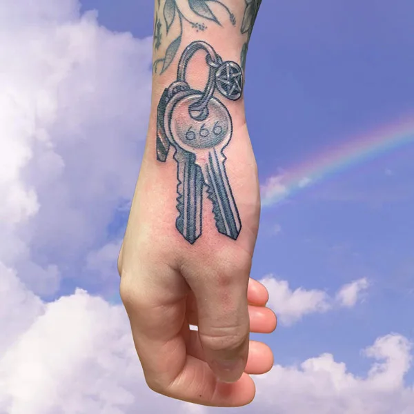666 angel number tattoo