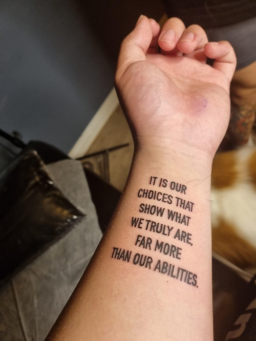 Personal Mantras in tattoos