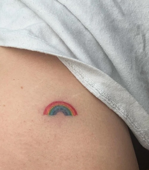 7 Tiny Rainbow Tattoo