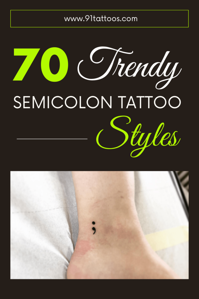70 trendy semicolon tattoo styles for contemporary ink trendy lines