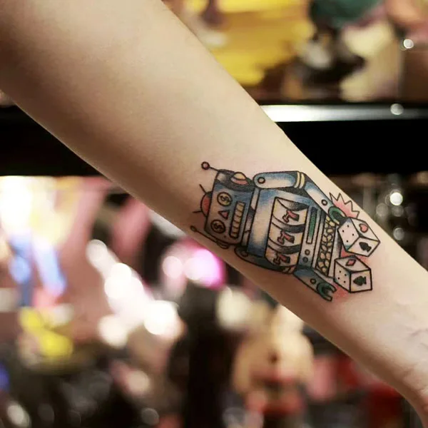 777 slot machine tattoo