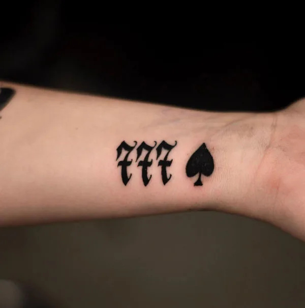 777 tattoo 11