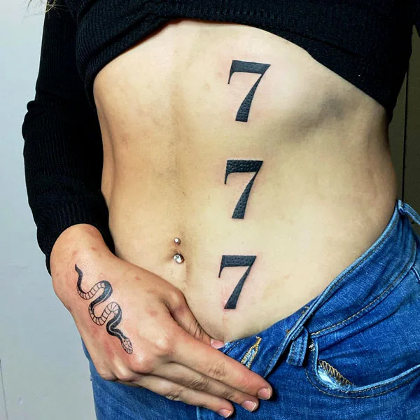 777 tattoo 24