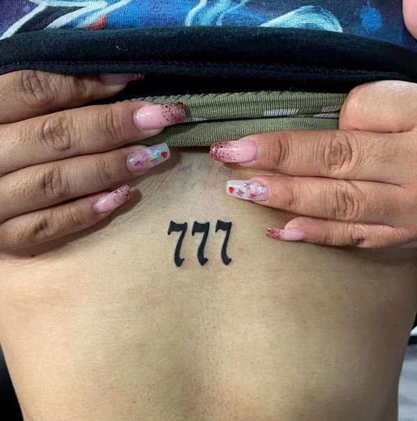 777 tattoo 38