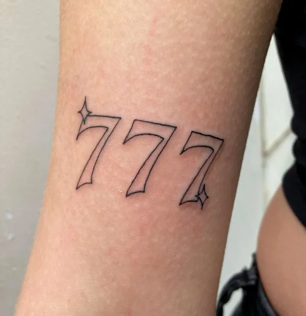 777 tattoo 80