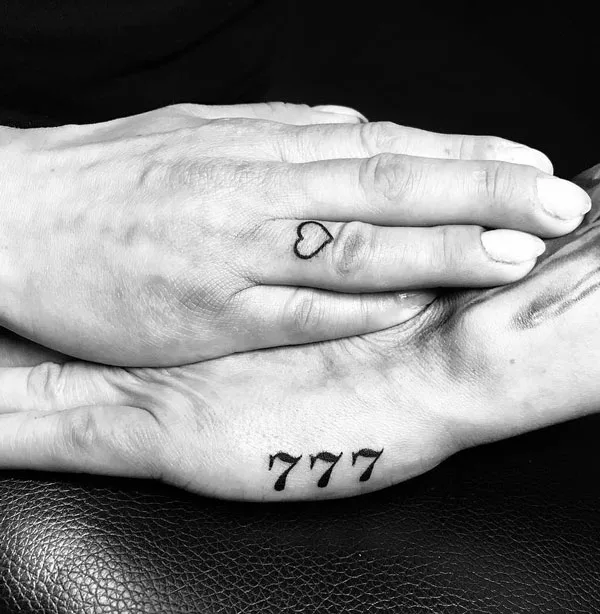 777 tattoo 85