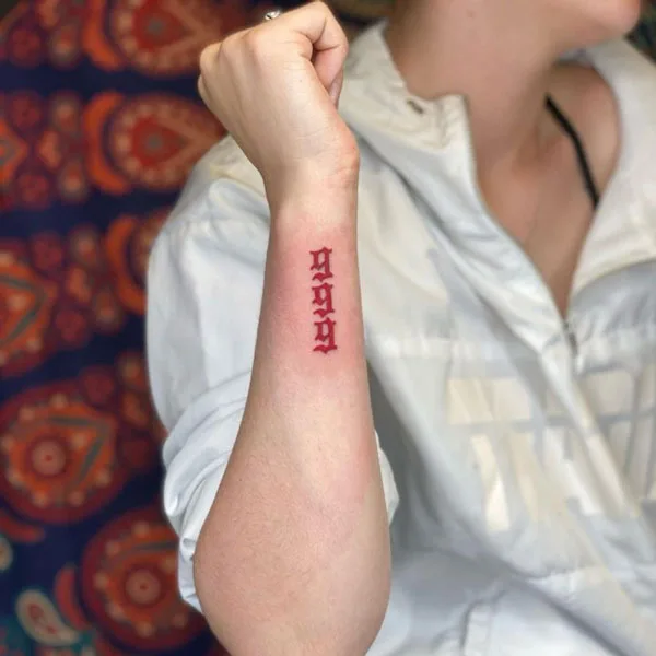 999 tattoo on wrist 2