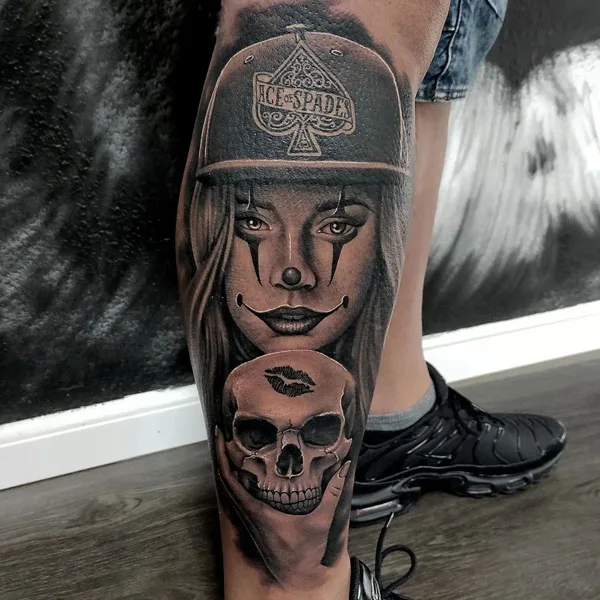 Ace of Spades Chicana Tattoo 1