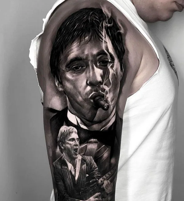 Al Pacino Scarface tattoo