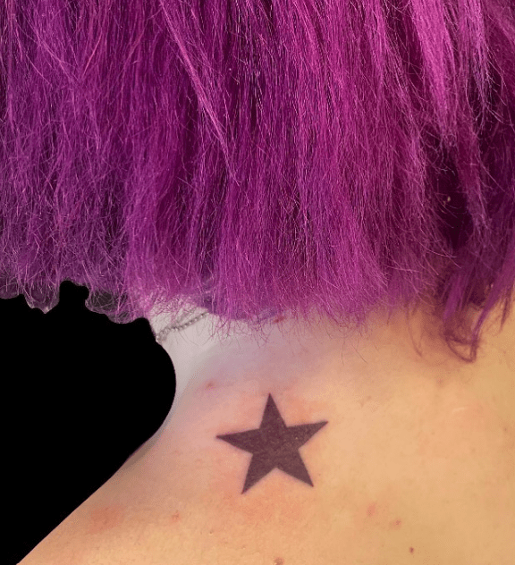 Amazing Black Star Tattoos on the Shoulder Amazing Black Star Tattoos on the Shoulder