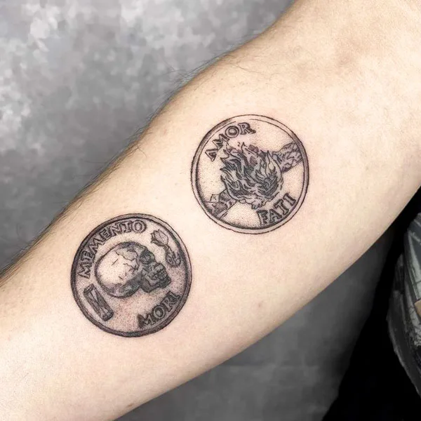 Amor fati symbol tattoo