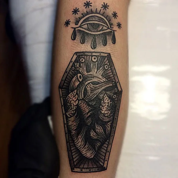 Anatomical heart tattoo 20