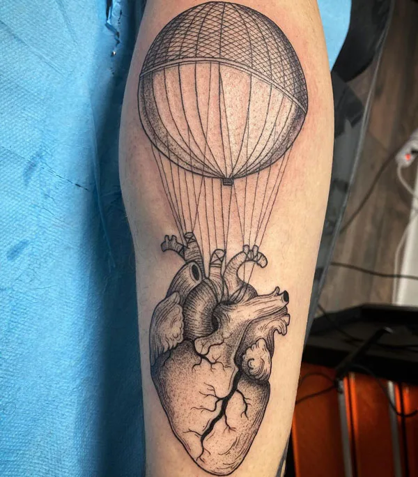 Anatomical heart tattoo 28