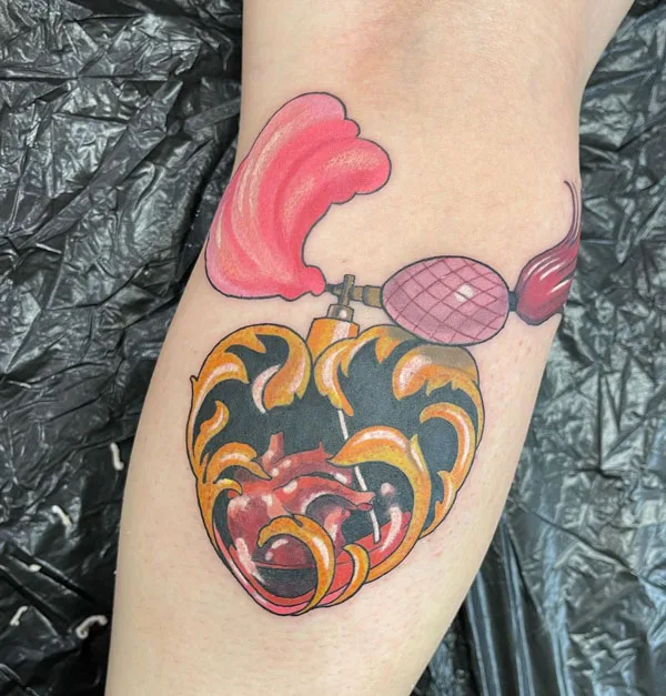 Anatomical heart tattoo 52