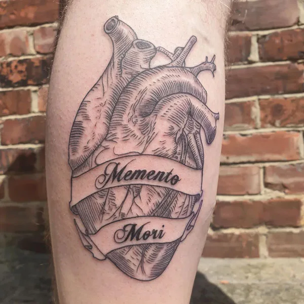 Anatomical heart tattoo 74