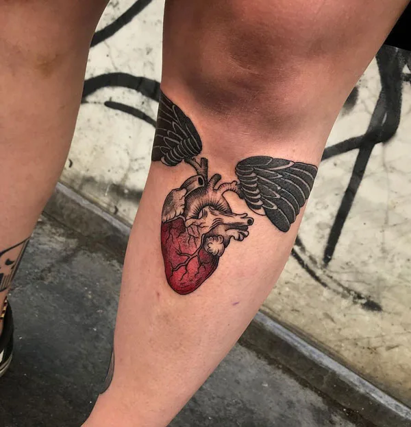 Anatomical heart tattoo 87