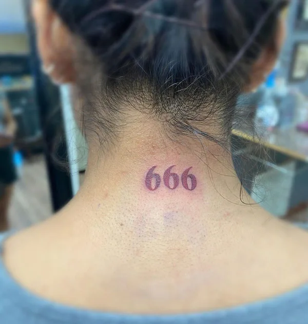 Angel Number Tattoo 13
