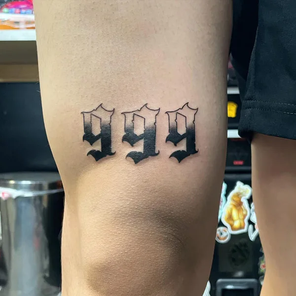 Angel Number Tattoo 15