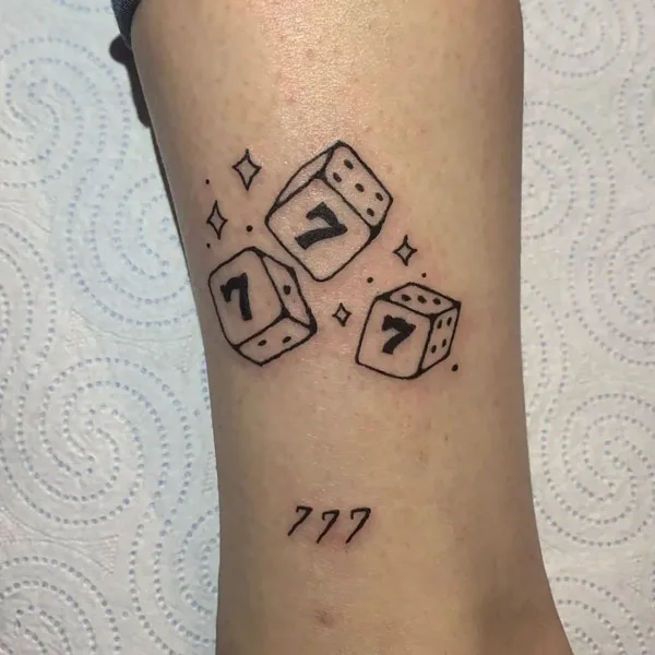 Angel Number Tattoo 17