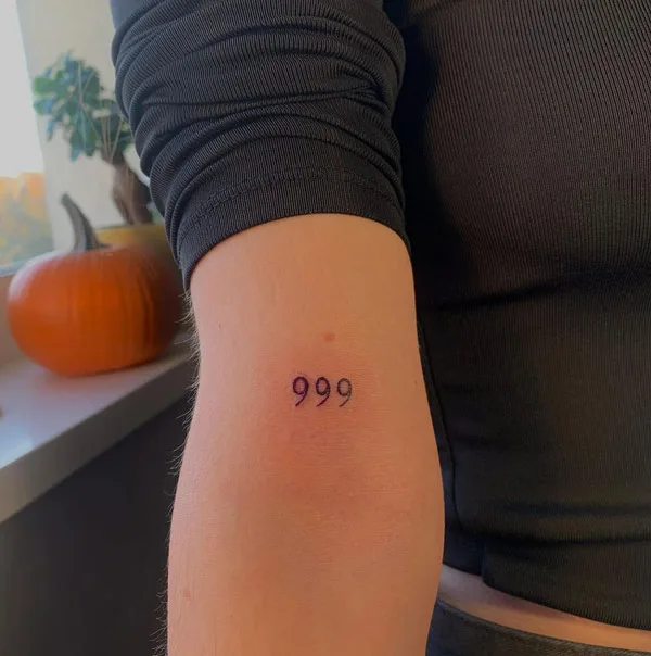 Angel Number Tattoo 20