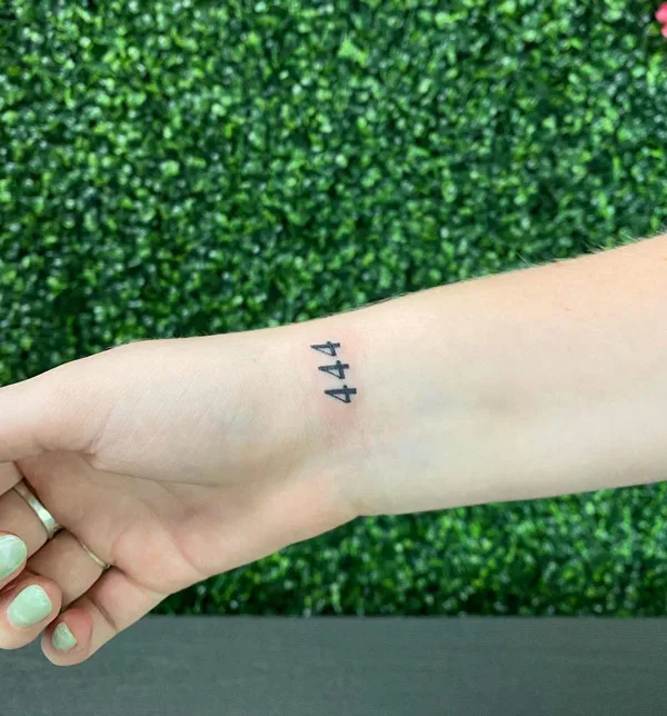Angel Number Tattoo 21