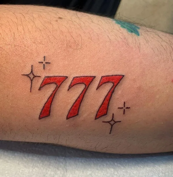 Angel Number Tattoo 6