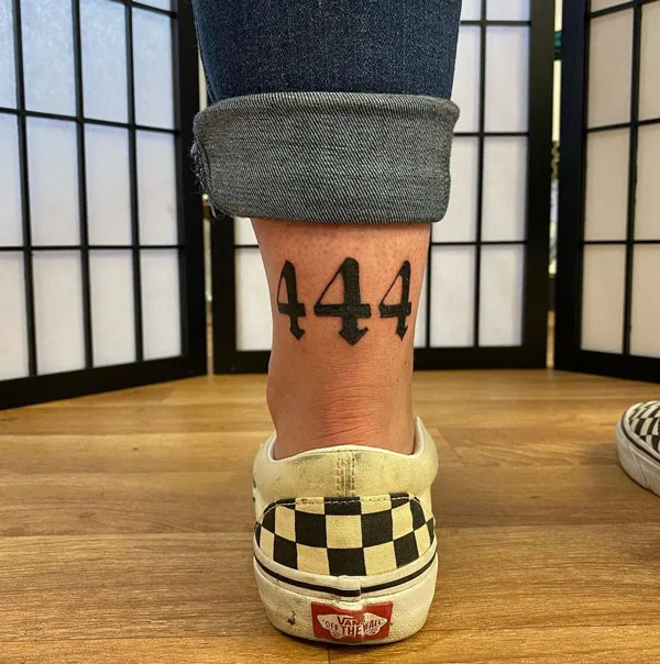 Angel Number Tattoo 9
