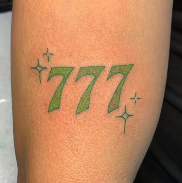 Angel number tattoo 26