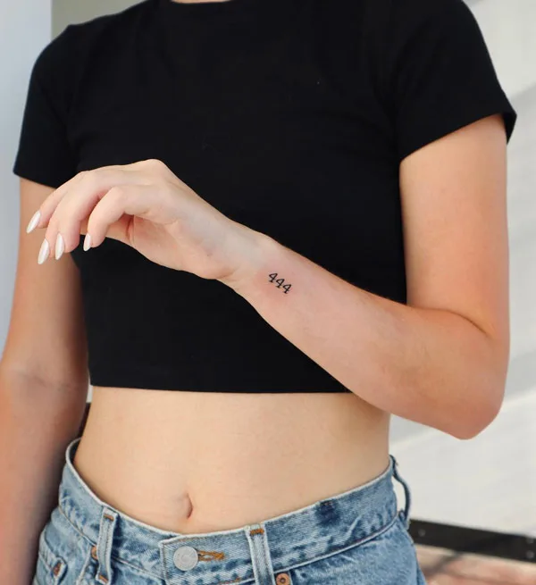 Angel number tattoo 30
