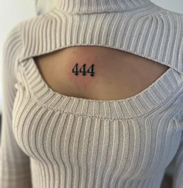 Angel number tattoo 31