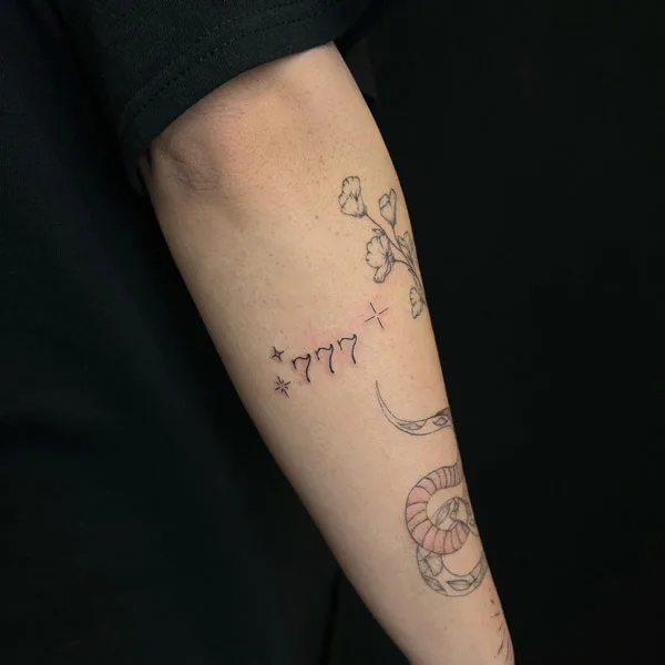 Angel number tattoo 35