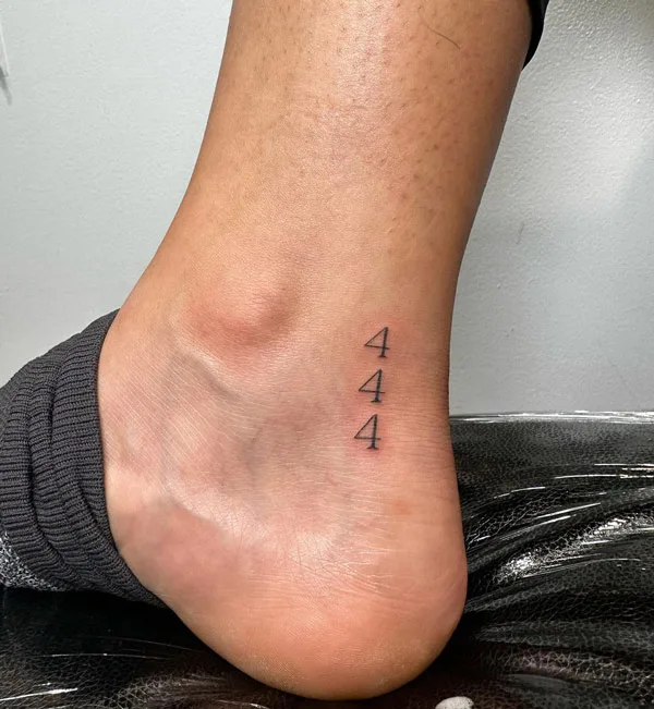 Angel number tattoo 36