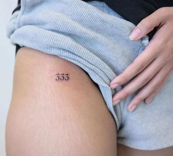 Angel number tattoo 39