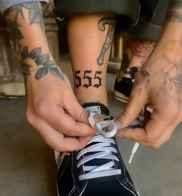 Angel number tattoo 51