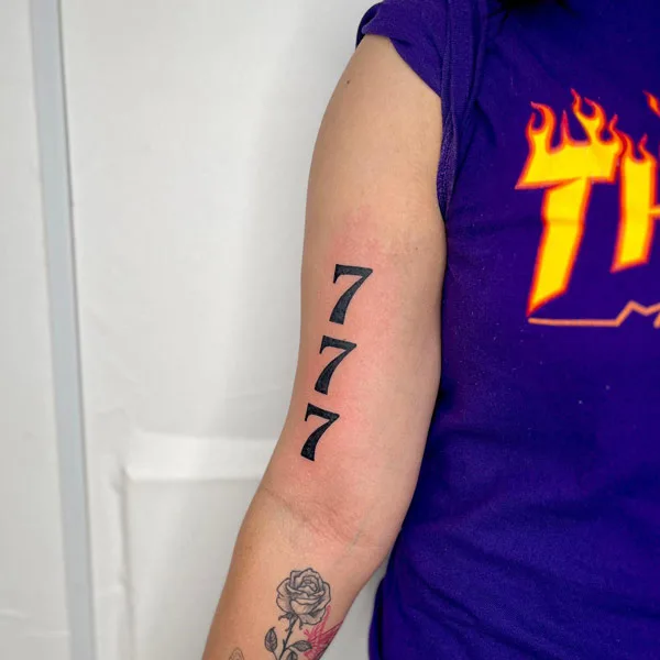 Angel number tattoo 56