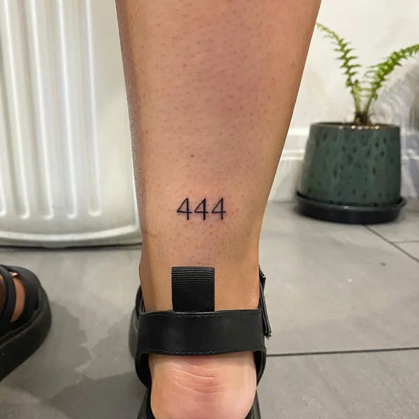 Angel number tattoo 69