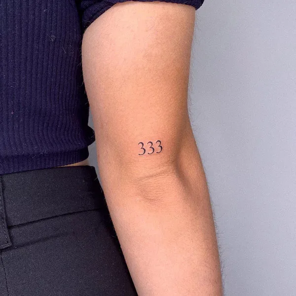 Angel number tattoo 79