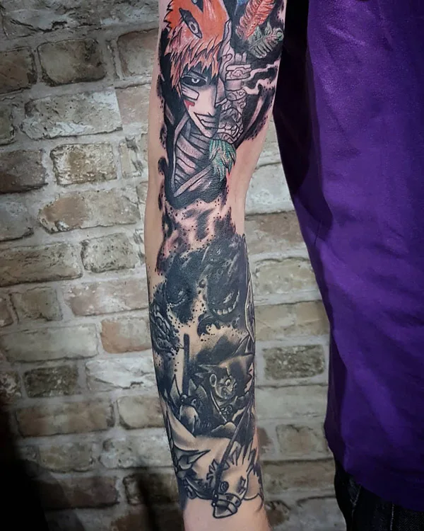 Anime Sleeve Tattoo 1
